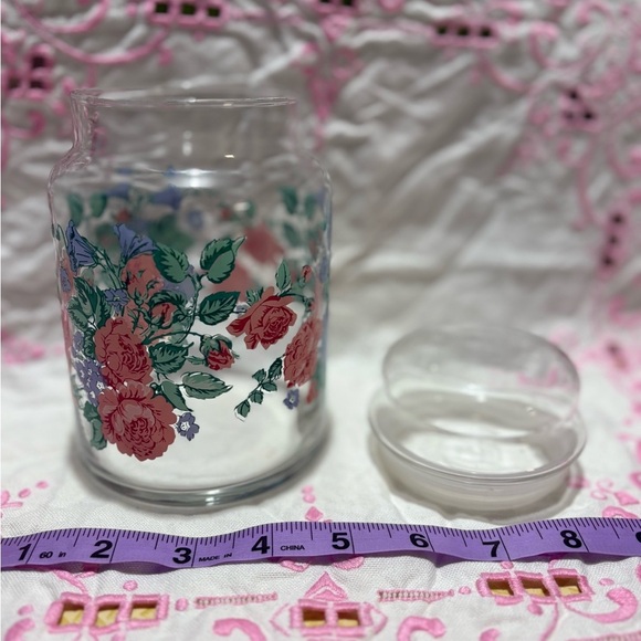 Vintage Floral Glass Storage Jar - Picture 7 of 7